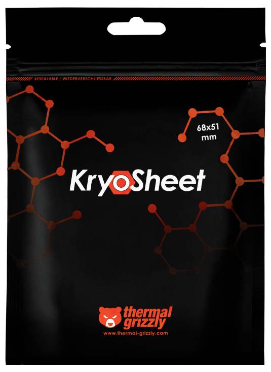 Thermal Grizzly Kryosheet Wärmeleitpad (B x T) 68mm x 51mm