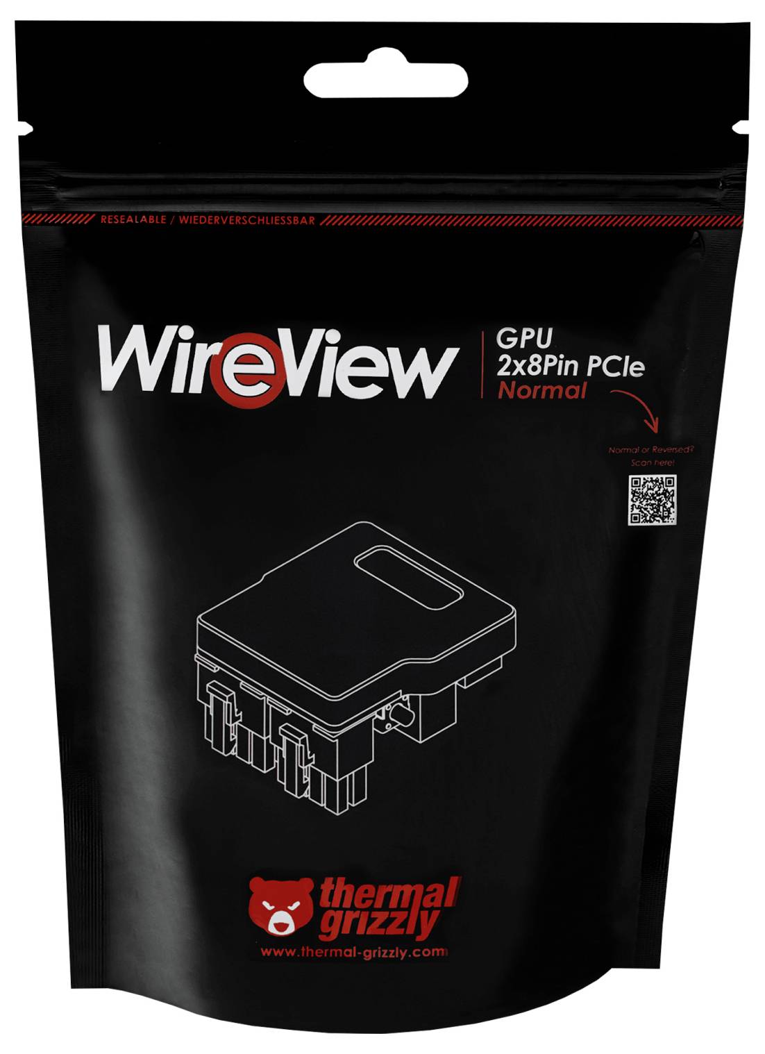 Thermal Grizzly WireView GPU GPU-Erweiterungskarten Schwarz