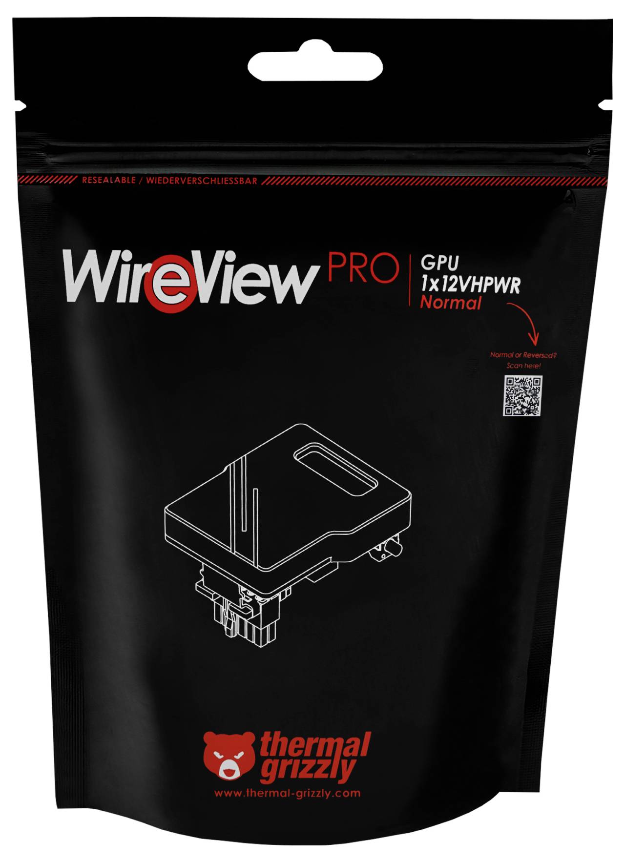 Thermal Grizzly WireView Pro GPU GPU-Erweiterungskarten Schwarz