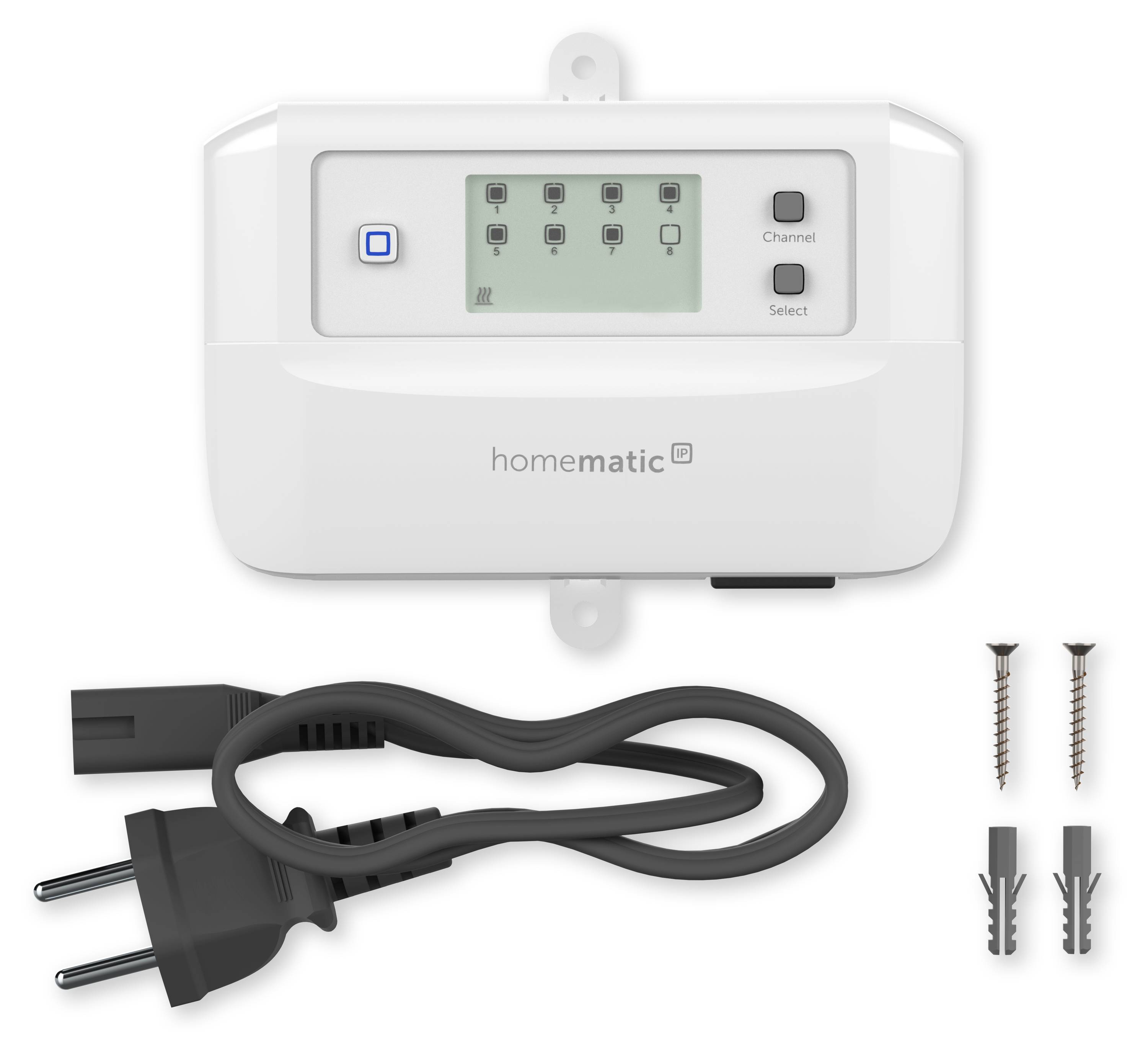 Homematic IP Starterkit Fußbodenheizung HmIP-HAP2+HmIP-FALMOT-C8+HmIP-WTH-1+HmIP-VDMOT