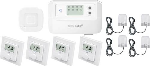 Homematic IP Starterkit Fußbodenheizung HmIP-HAP2+HmIP-FALMOT-C8+HmIP-WTH-1+HmIP-VDMOT
