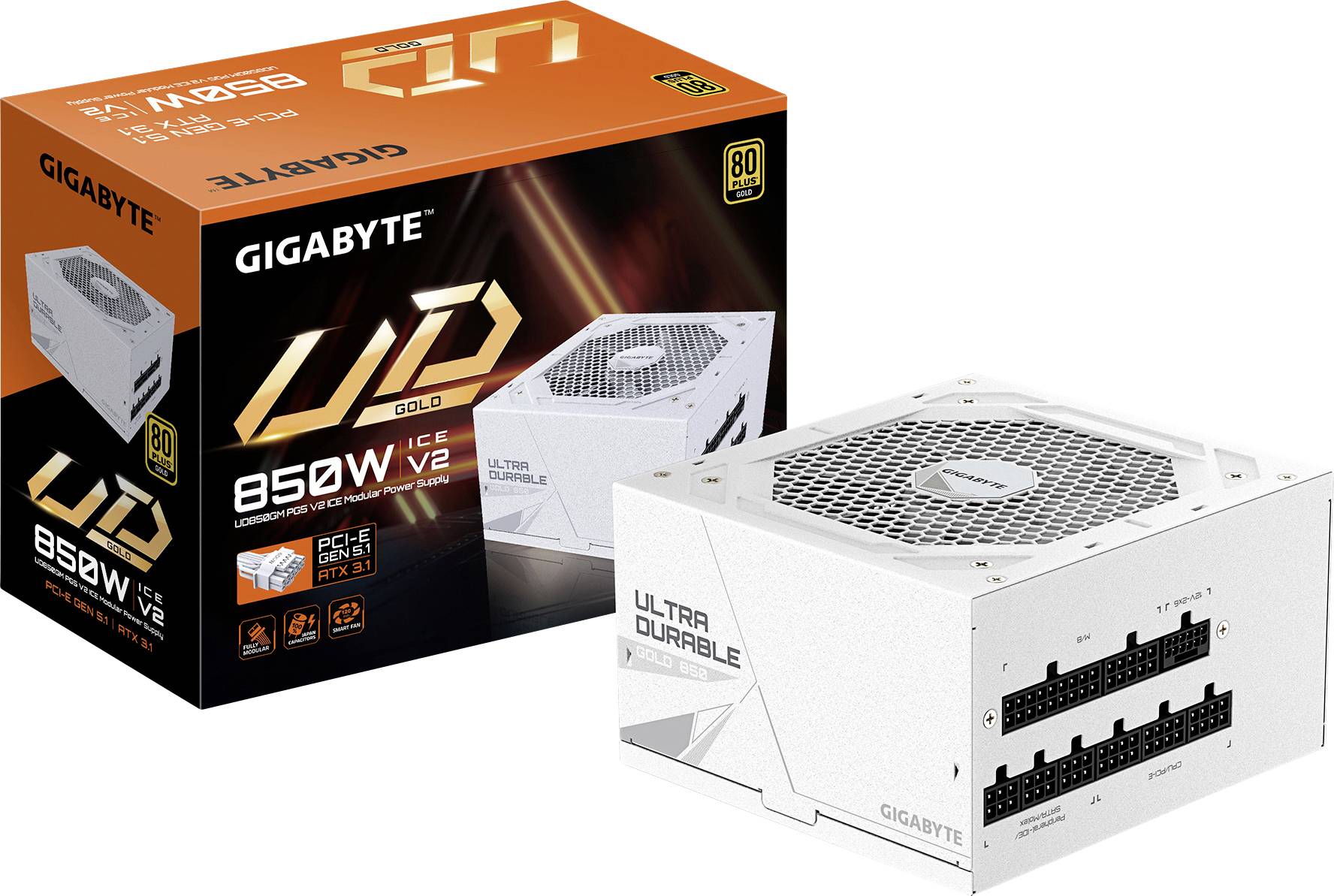 Gigabyte GP-UD850GM PG5 ICE Netzteil / Stromversorgung 850W ATX 80PLUS® Gold