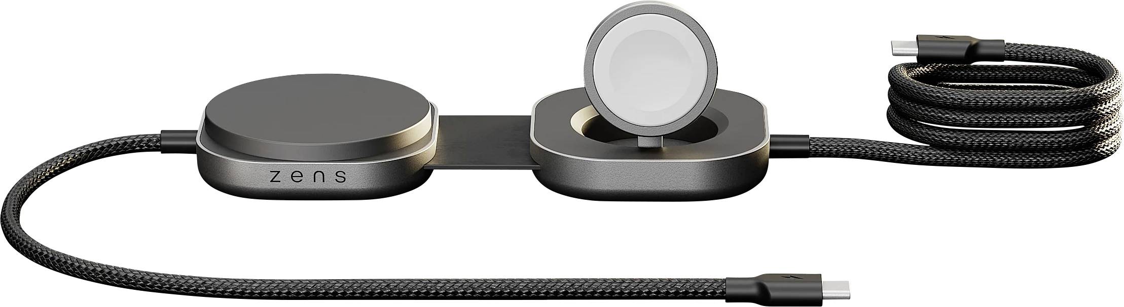 ZENS Induktions-Ladegerät ZECC07B ZECC07B/00 Ausgänge Induktionslade-Standard, Apple MagSafe, USB-C® Schwarz