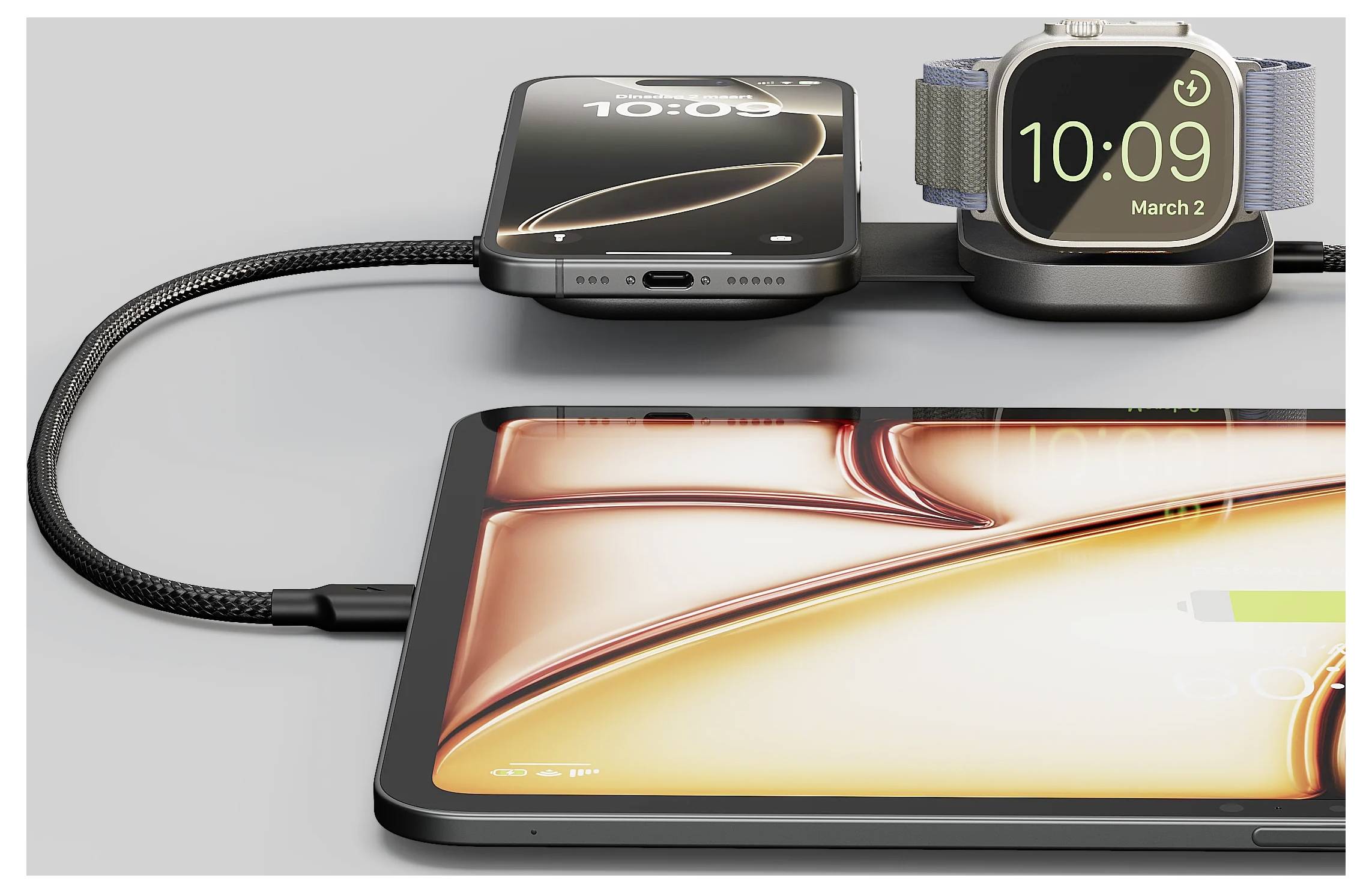 ZENS Induktions-Ladegerät ZECC07B ZECC07B/00 Ausgänge Induktionslade-Standard, Apple MagSafe, USB-C® Schwarz