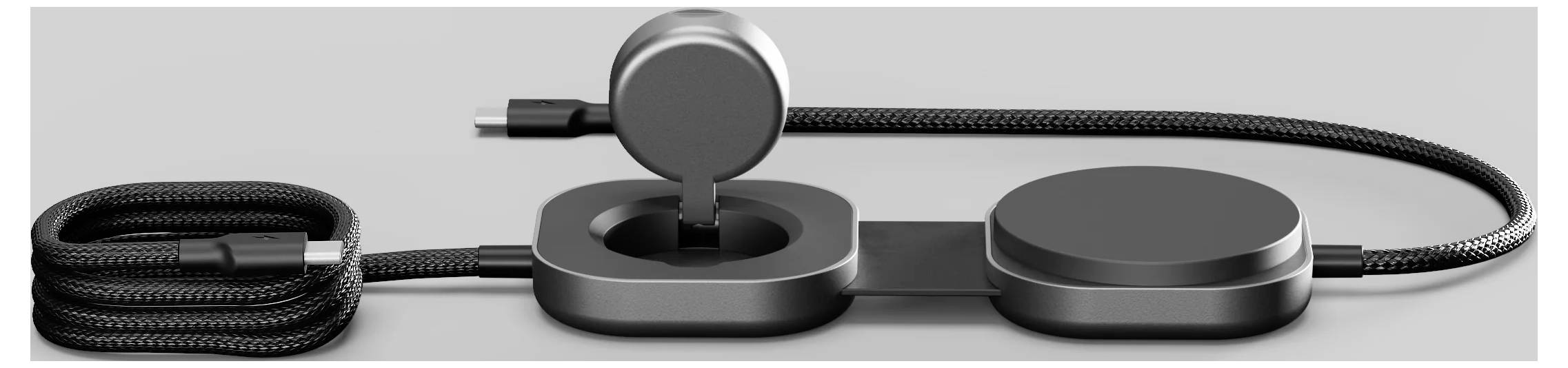 ZENS Induktions-Ladegerät ZECC07B ZECC07B/00 Ausgänge Induktionslade-Standard, Apple MagSafe, USB-C® Schwarz