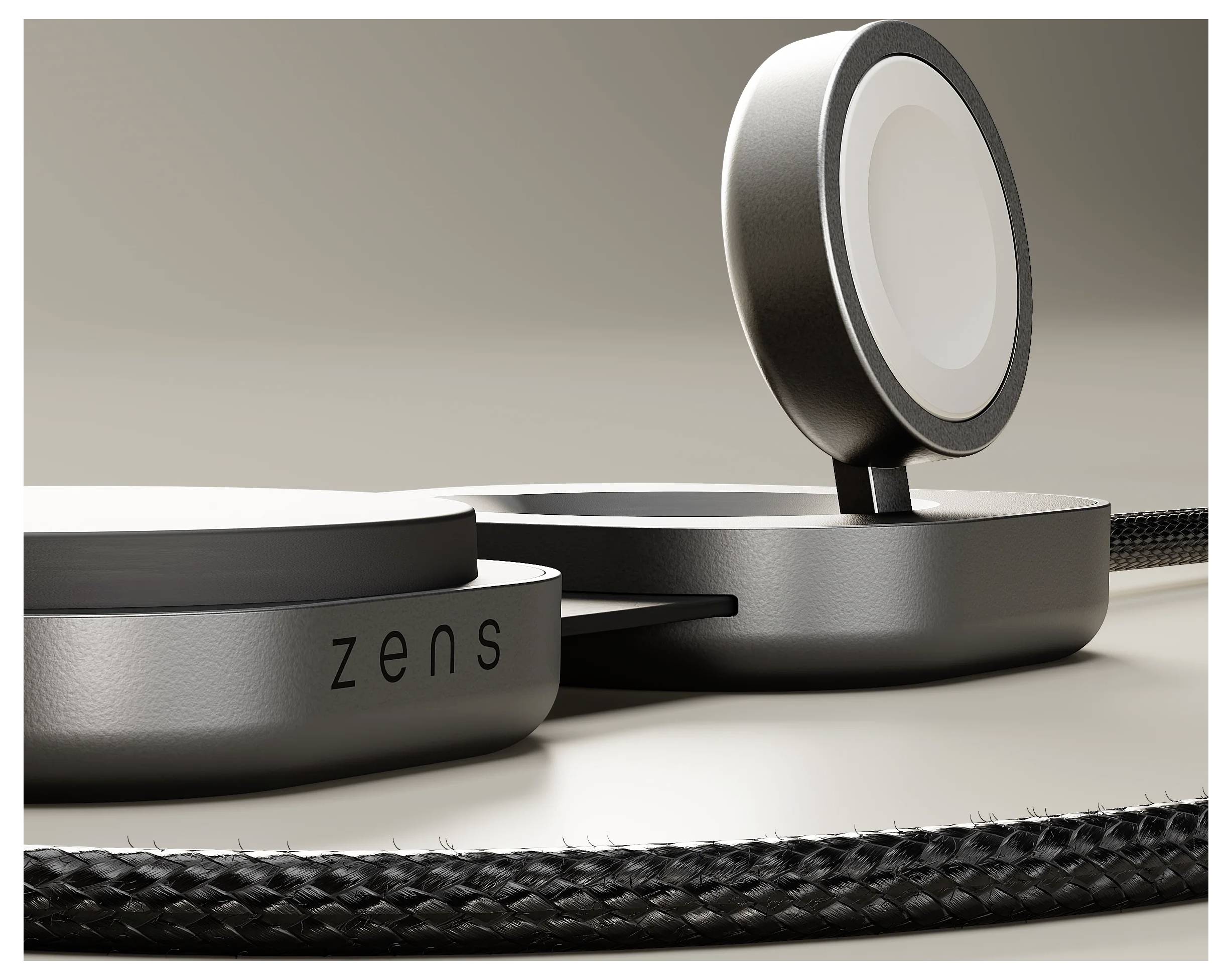 ZENS Induktions-Ladegerät ZECC07B ZECC07B/00 Ausgänge Induktionslade-Standard, Apple MagSafe, USB-C® Schwarz