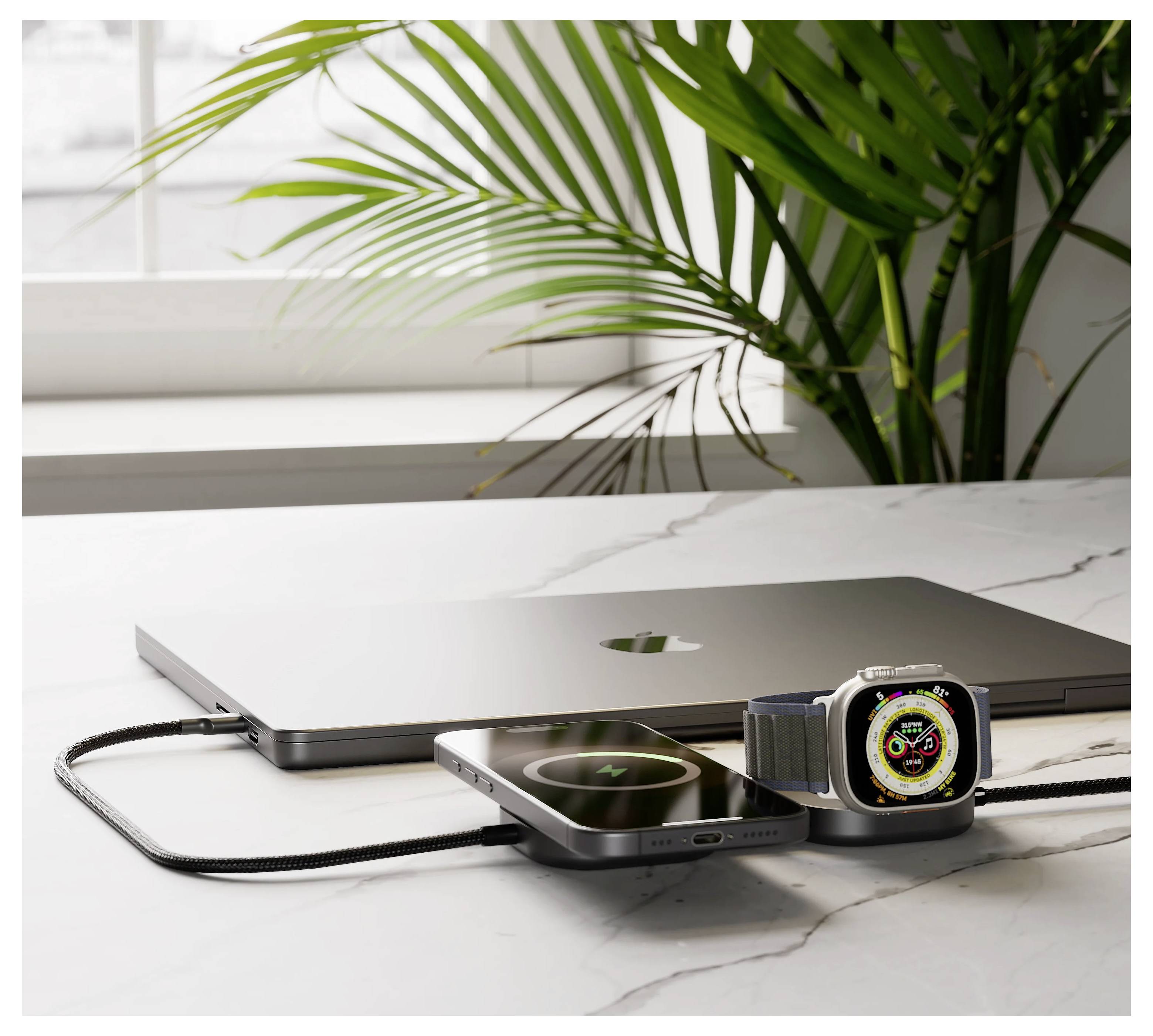 ZENS Induktions-Ladegerät ZECC07B ZECC07B/00 Ausgänge Induktionslade-Standard, Apple MagSafe, USB-C® Schwarz