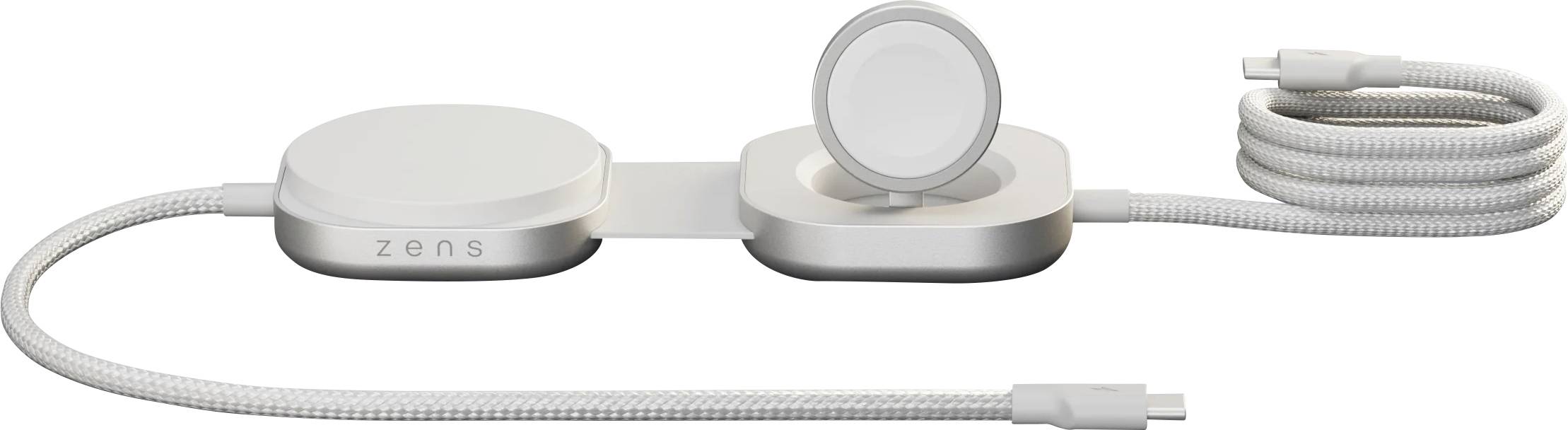 ZENS Induktions-Ladegerät ZECC07W ZECC07W/00 Ausgänge Induktionslade-Standard, Apple MagSafe, USB-C® Weiß