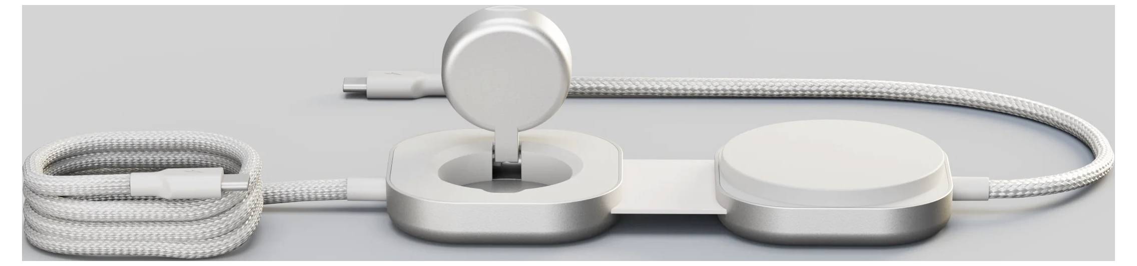 ZENS Induktions-Ladegerät ZECC07W ZECC07W/00 Ausgänge Induktionslade-Standard, Apple MagSafe, USB-C® Weiß