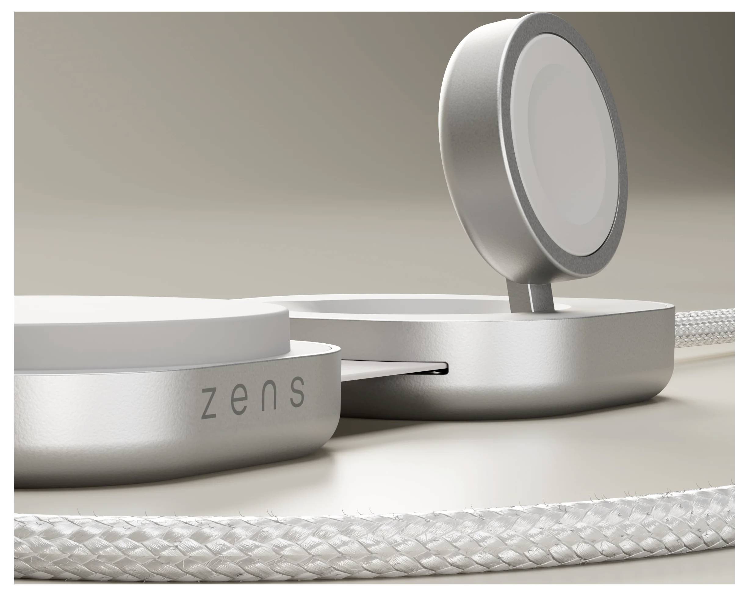 ZENS Induktions-Ladegerät ZECC07W ZECC07W/00 Ausgänge Induktionslade-Standard, Apple MagSafe, USB-C® Weiß