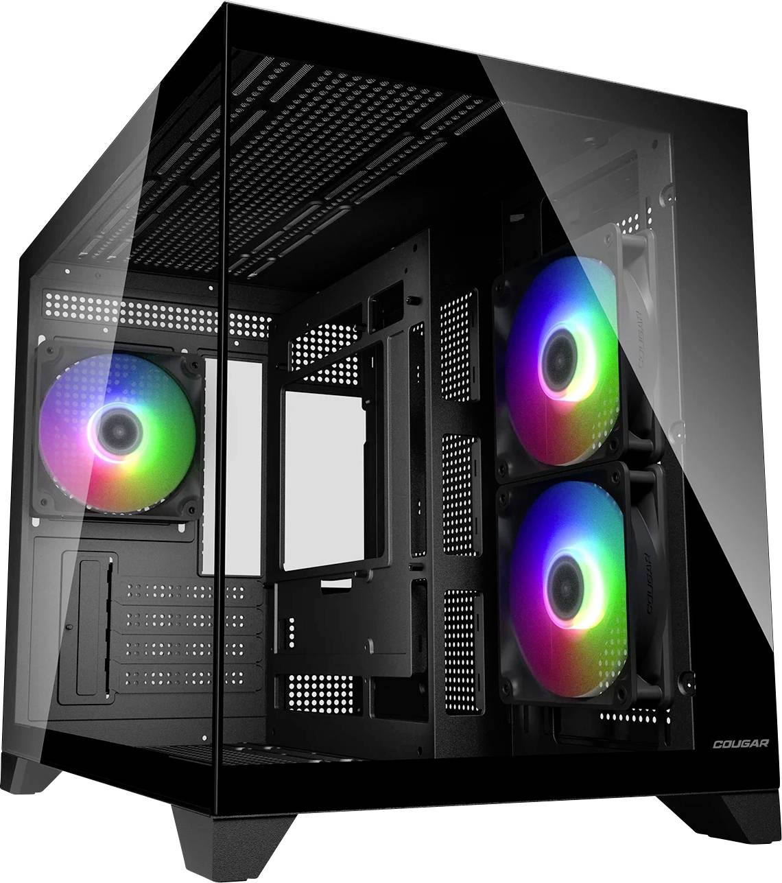 Cougar FV150 Mini-Tower PC-Gehäuse, Gaming-Gehäuse Schwarz