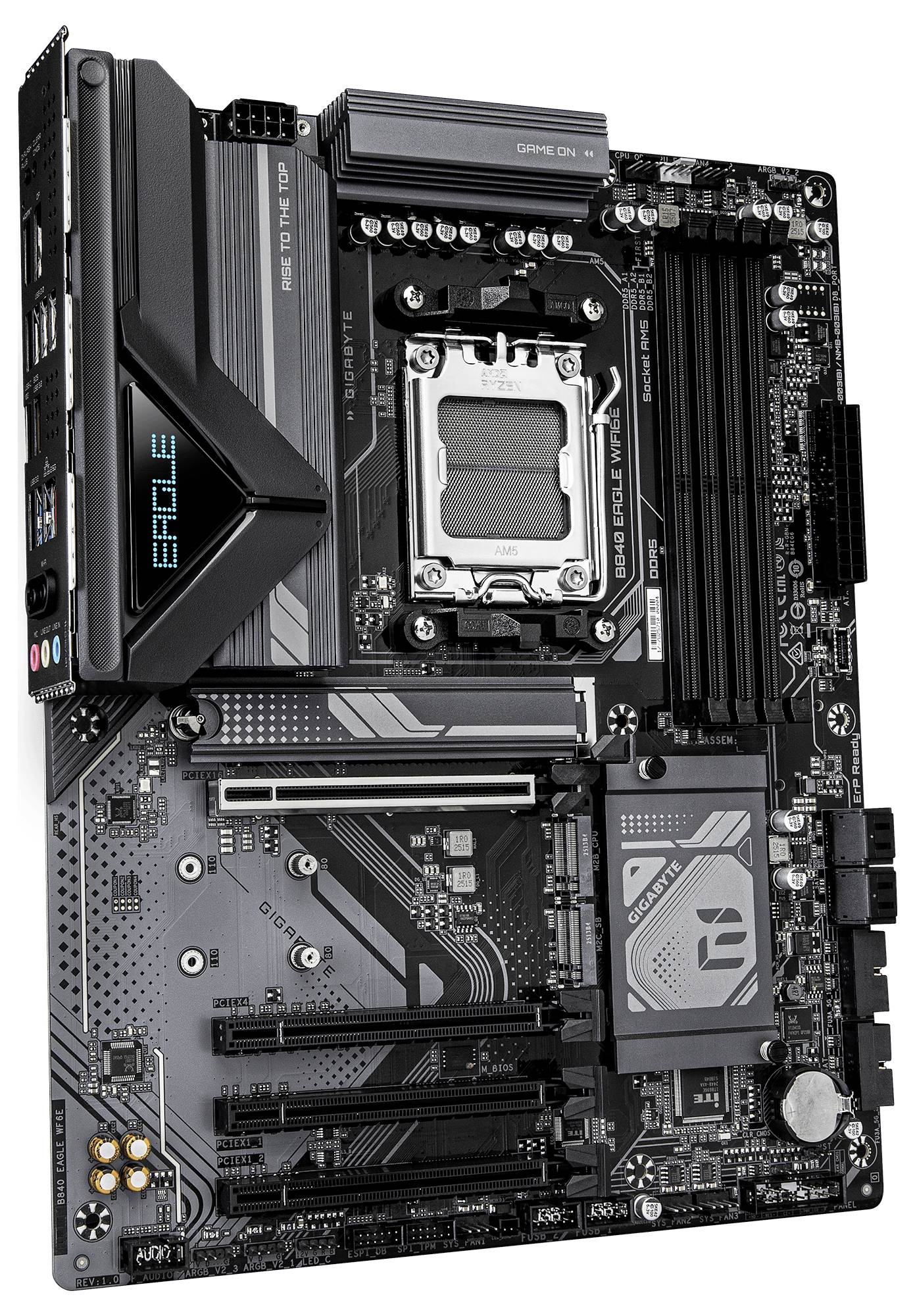 Gigabyte B840 EAGLE WF6E Mainboard Sockel (PC) AMD® AM5 Formfaktor (Details) ATX Mainboard-Chipsatz AMD® B840