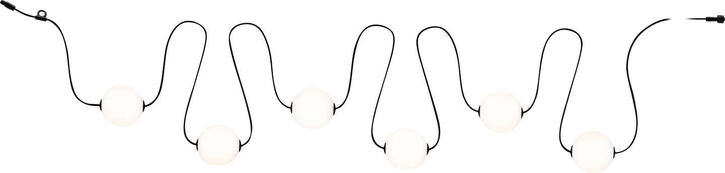Paulmann 94911 Solar-Lichterkette Außen Anzahl Leuchtmittel 6 Warmweiß