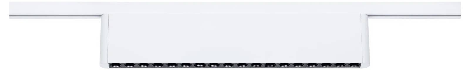 Eine Nahaufnahme eines weißen elektrischen Steckverbinders mit mehreren Pins in einer rechteckigen Anordnung.