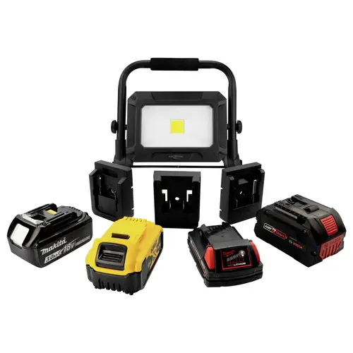 Ansmann 1600-0713 LED Strahler FL50W 18V Powertool-Akkupacks, inkl. Adapterplatten Akkubetriebenes LED-Leuchtmittel, COB LED Ansmann 1600-0713 LED Strahler FL50W 18V Powertool-Akkupacks, inkl. Adapterplatten Akkubetriebenes LED-Leuchtmittel, COB LED