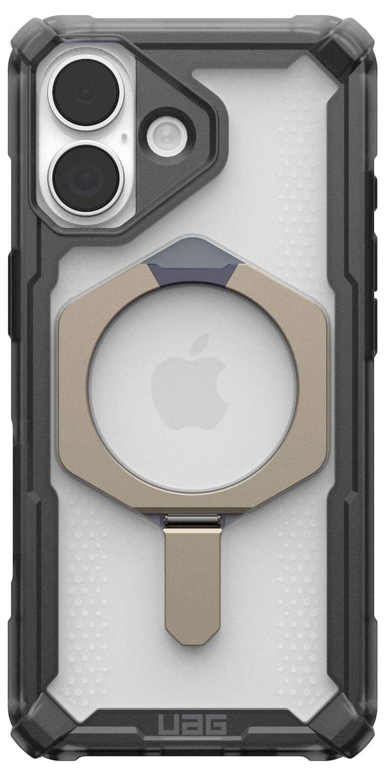 Ein robustes Handygehäuse mit einem metallischen Ringständer, entwickelt zum Schutz und zur Bereitstellung bequemer Betrachtungswinkel für ein Smartphone.