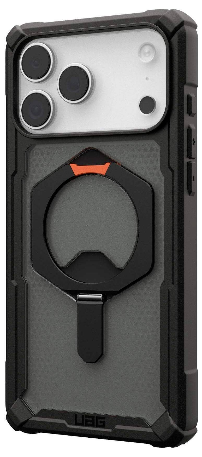 Ein robustes Smartphone-Gehäuse mit integriertem Ringhalter und einem markanten Kamera-Ausschnitt-Design, das sich sowohl für Schutz als auch für einfache Handhabung eignet.