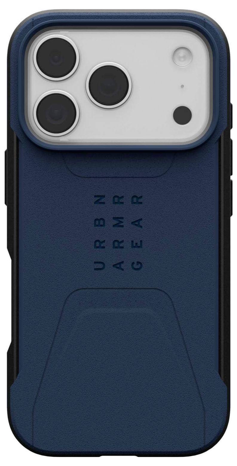 Ein robustes Smartphone-Gehäuse mit blauer Rückseite, versehen mit dem Text 