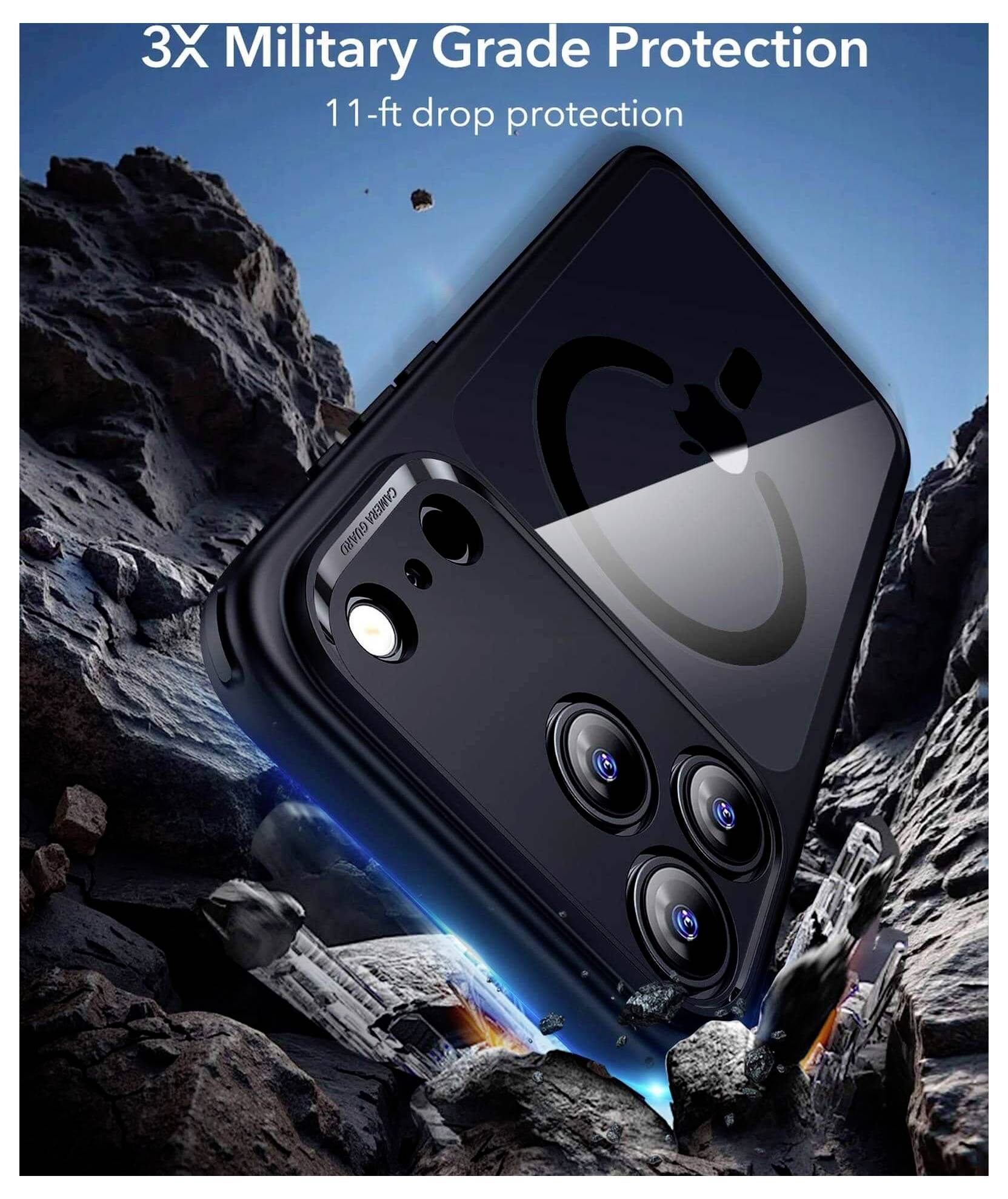 ESR Case Apple iPhone 17 Pro Max Schwarz, Transparent 1A86400301