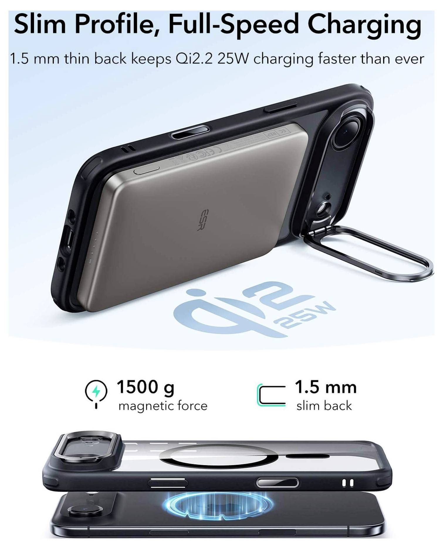 ESR Case Apple iPhone Air Schwarz, Transparent 1A86600301