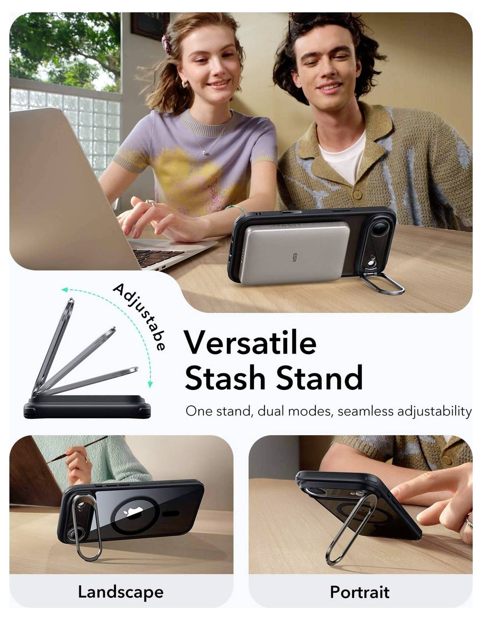 ESR Case Apple iPhone Air Schwarz, Transparent 1A86600301