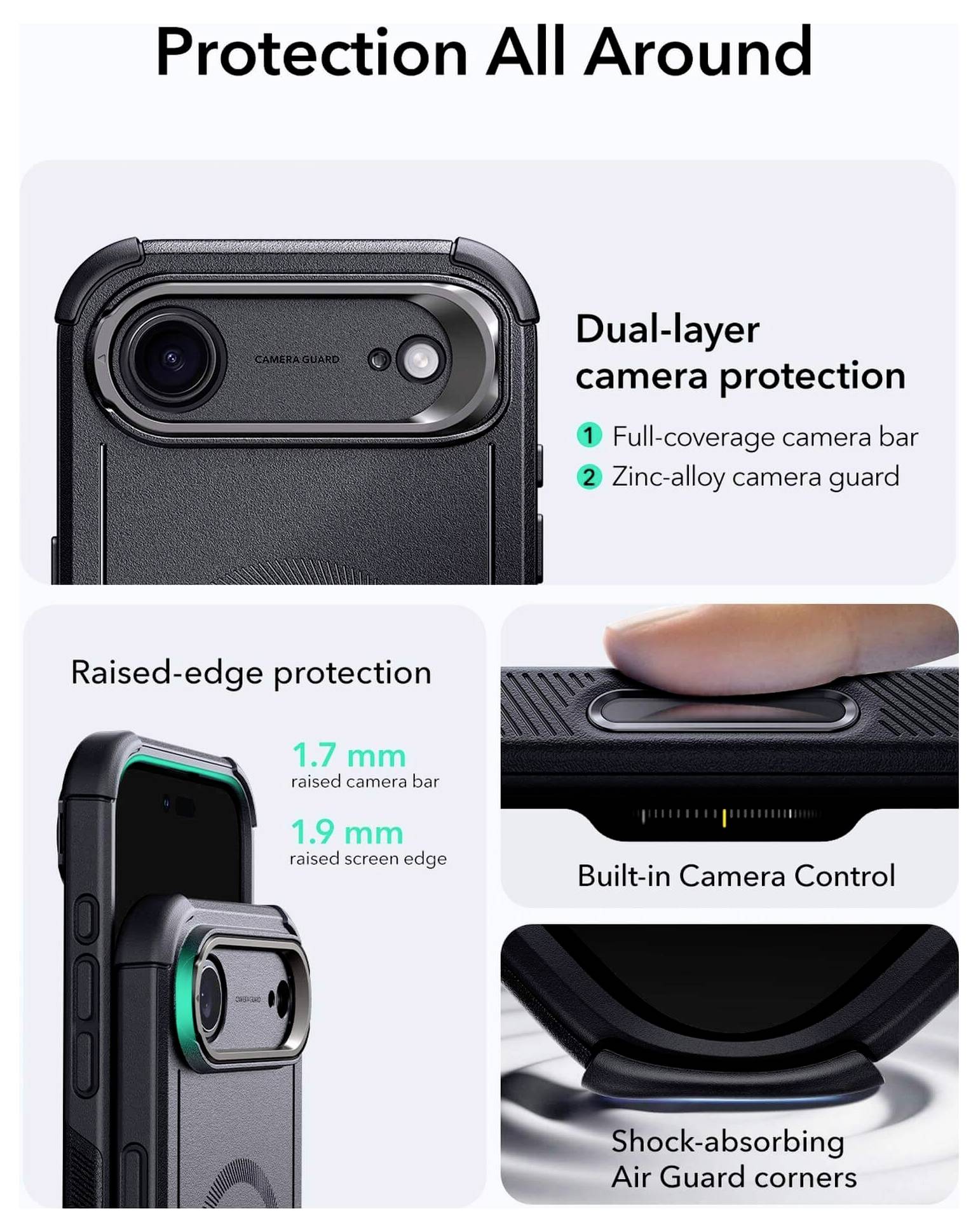 ESR Case Apple iPhone Air Schwarz 1A88000101