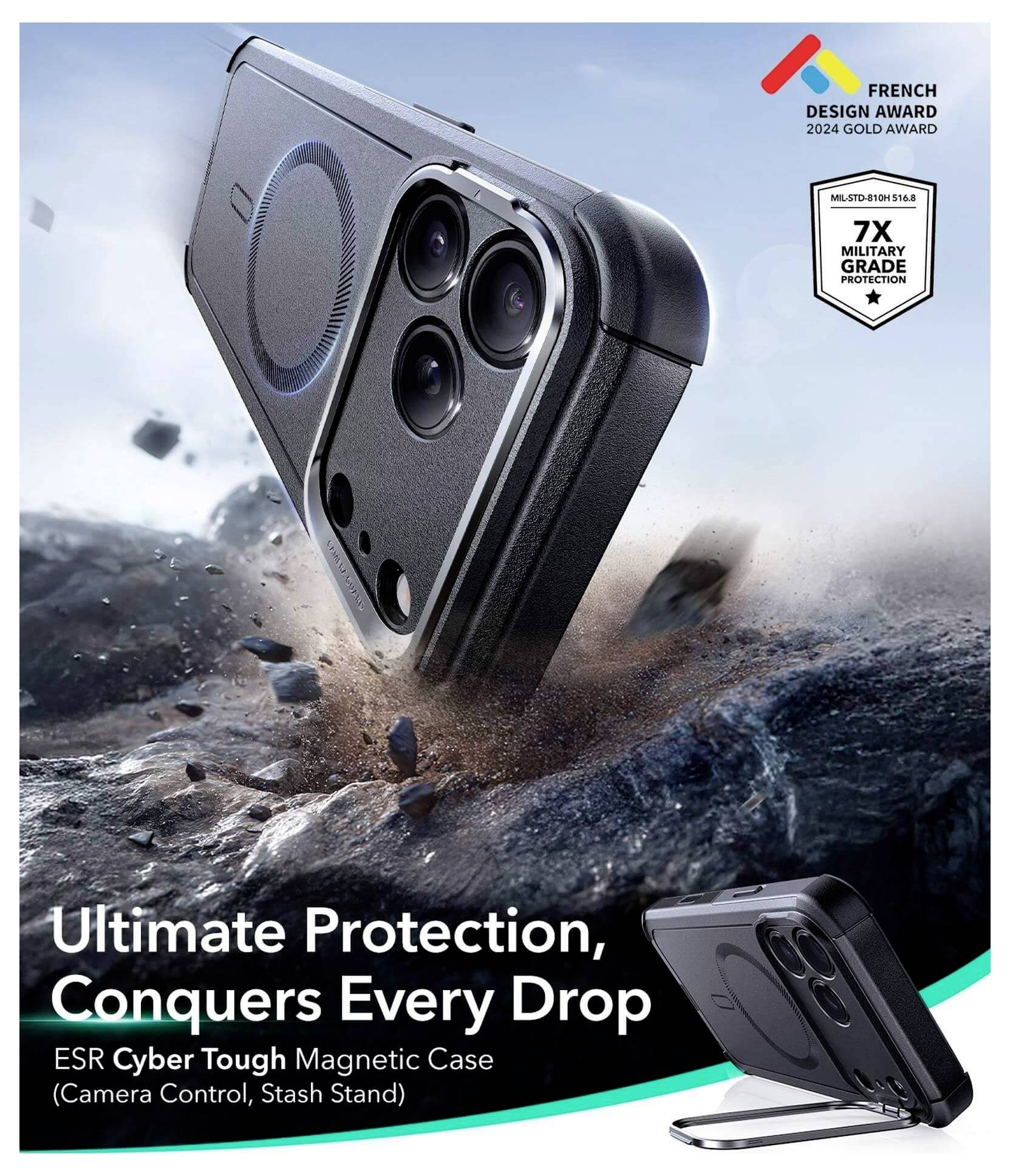 ESR Case Apple iPhone 17 Pro Schwarz 1A88100101