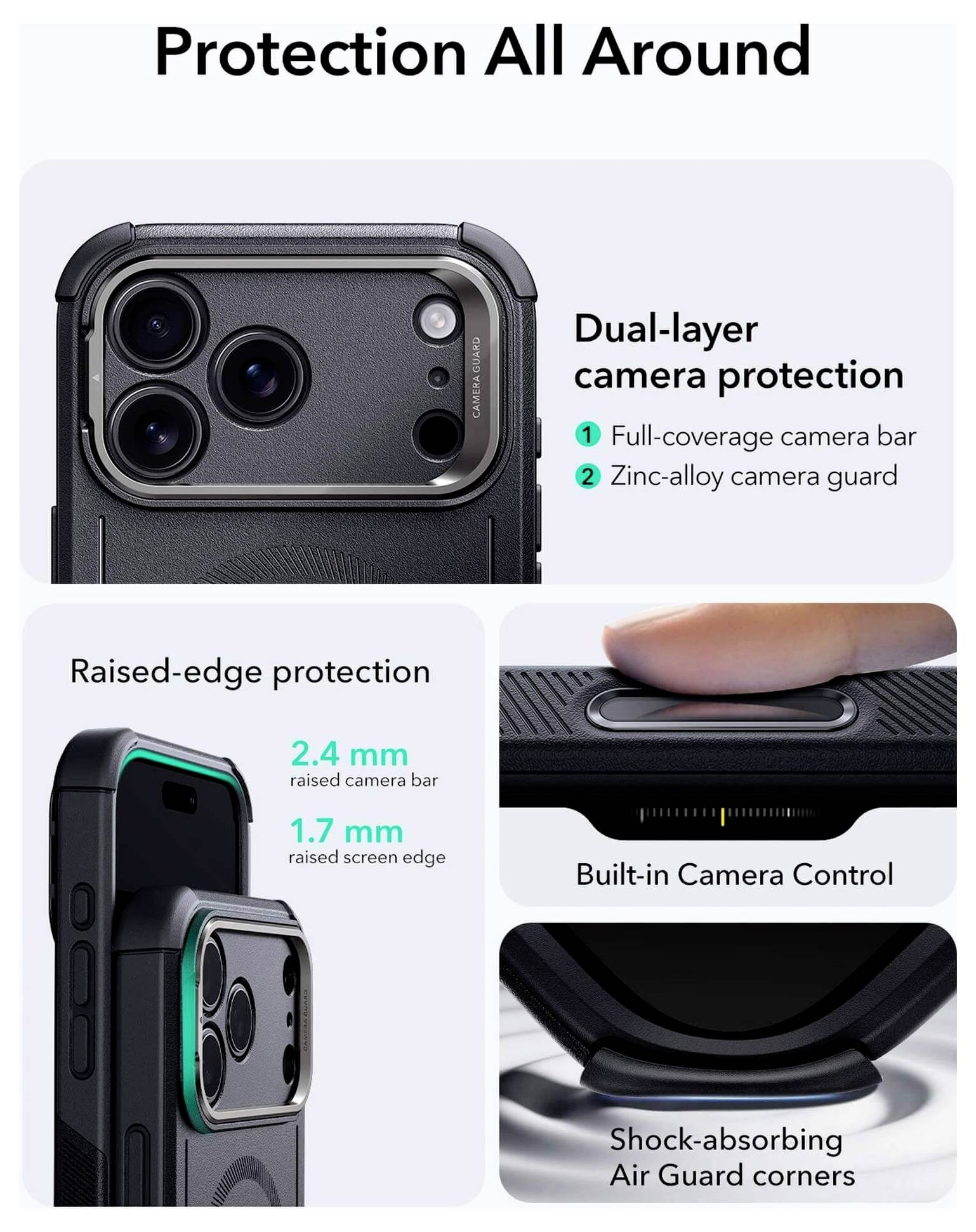 ESR Case Apple iPhone 17 Pro Max Schwarz 1A88200101