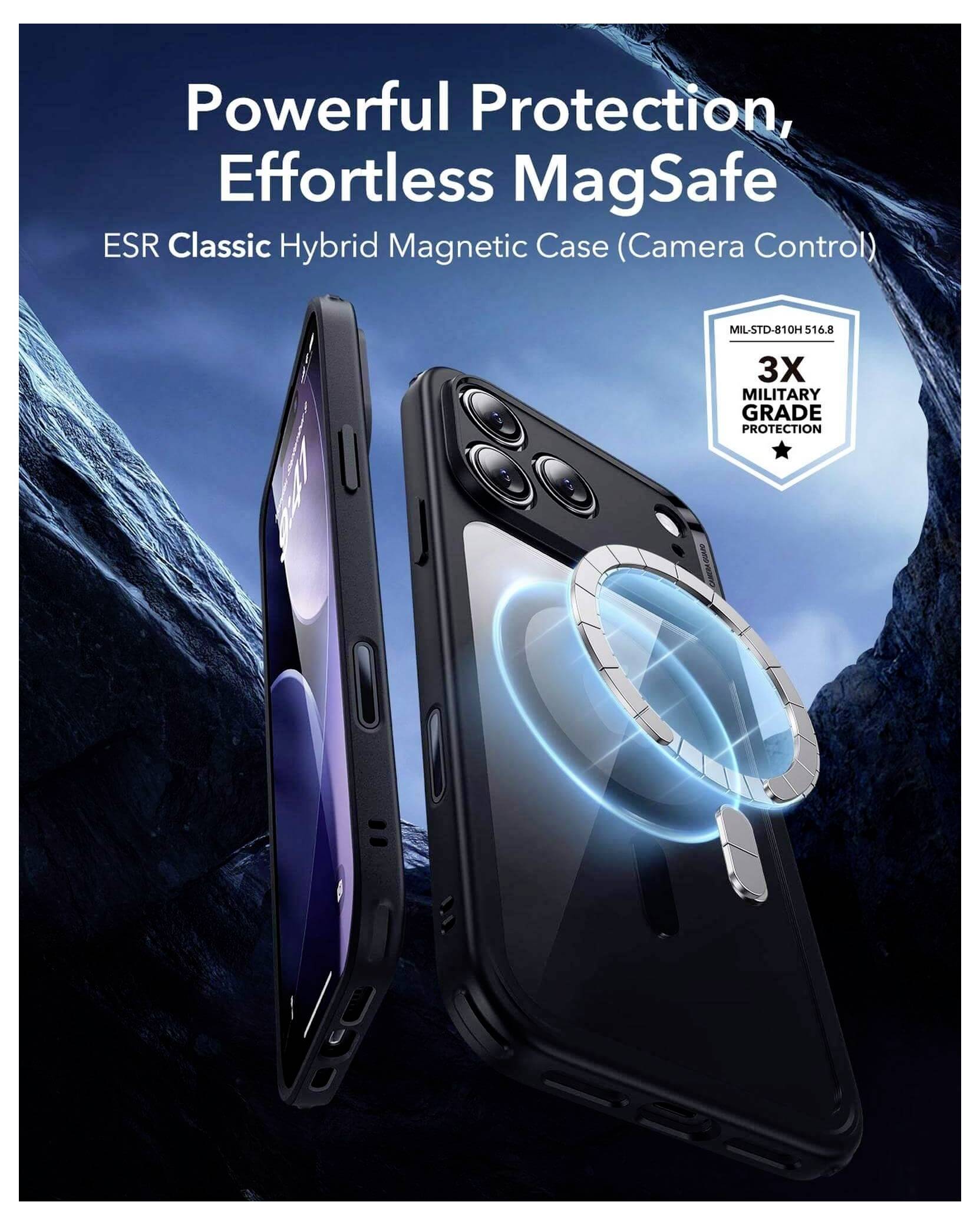 ESR Case Apple iPhone 17 Pro Schwarz, Transparent 1A89100201