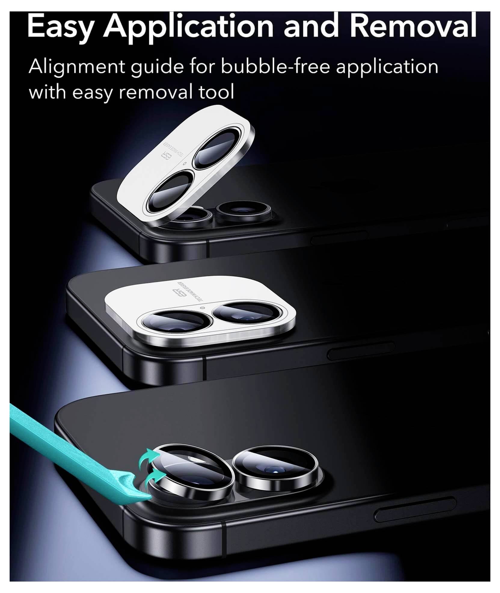 ESR Kameraschutzglas Apple Apple iPhone 17, Apple iPhone 16, Apple iPhone 16 Plus 1 St. 1D90200102