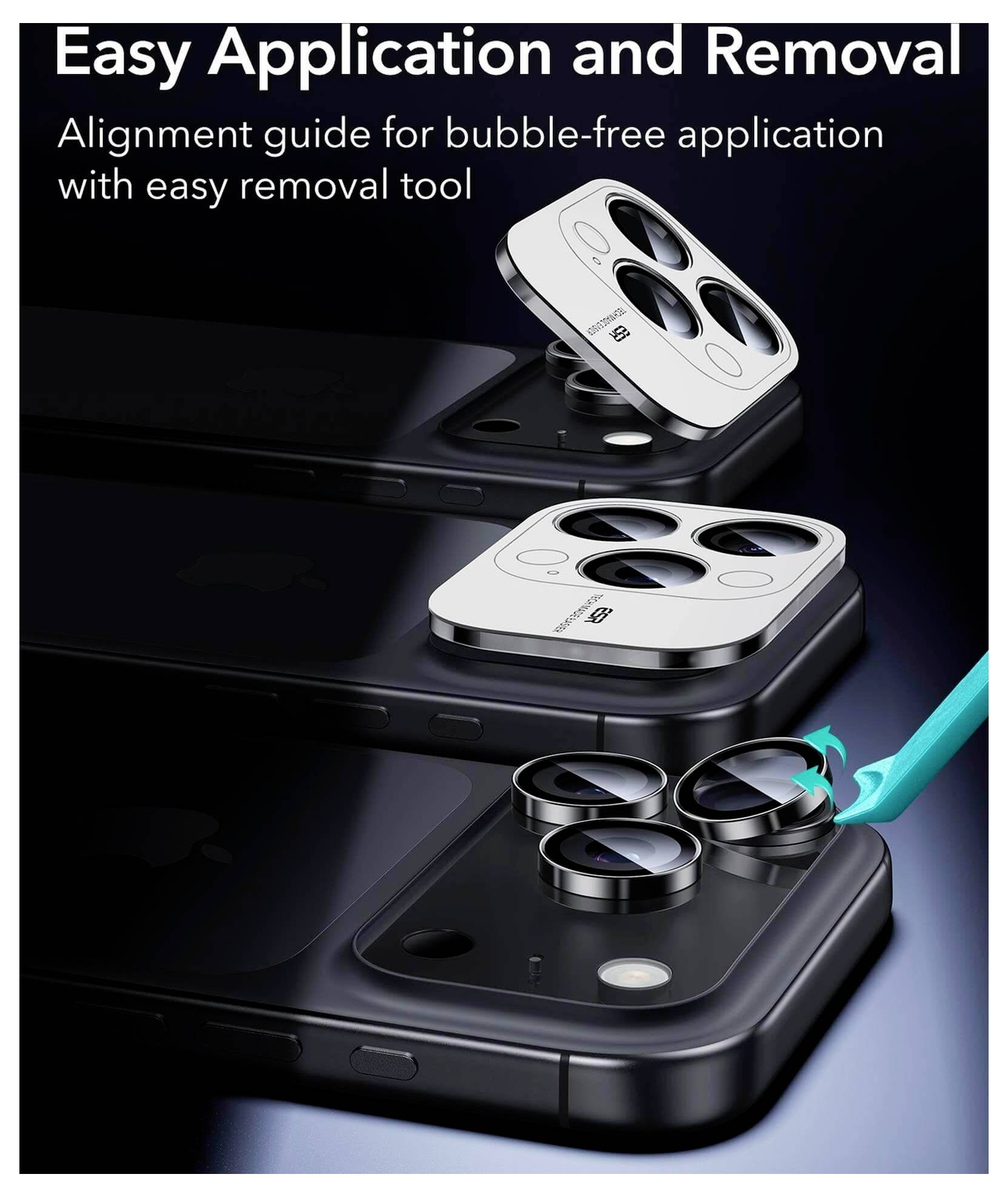 ESR Kameraschutzglas Apple Apple iPhone 17 Pro Max, Apple iPhone 17 Pro, Apple iPhone 16 Pro, Apple iPhone 16 Pro Max, 15 Pro, 15