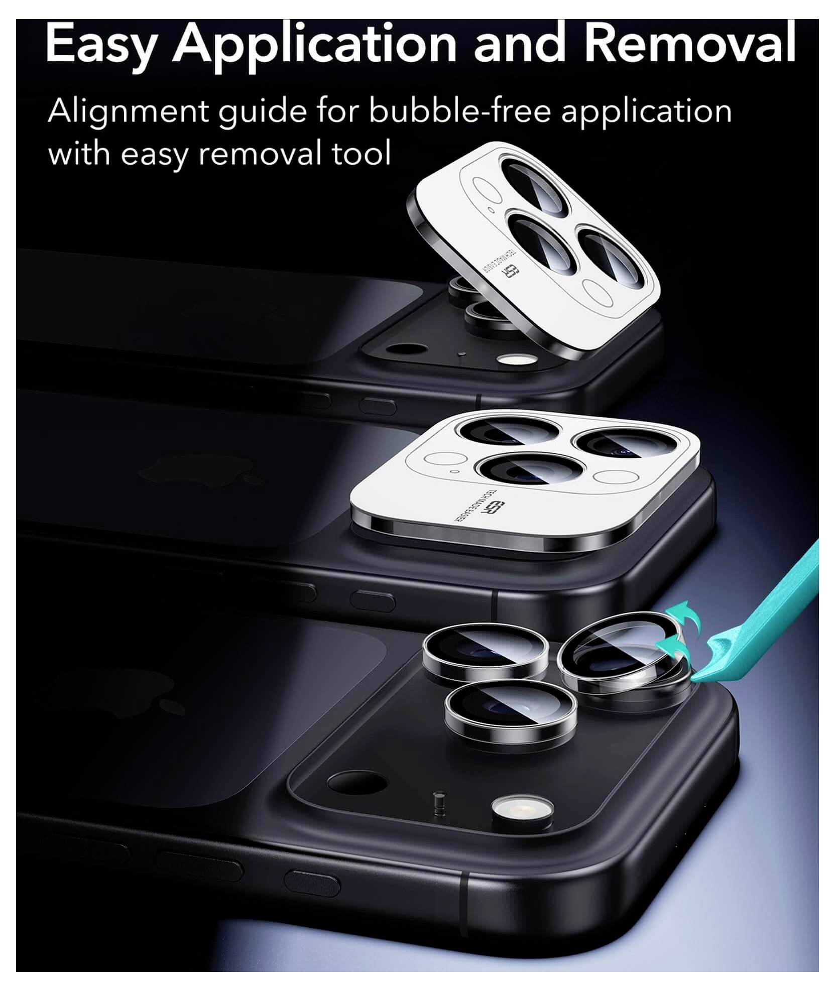 ESR Kameraschutzglas Apple Apple iPhone 17 Pro Max, Apple iPhone 17 Pro, Apple iPhone 16 Pro, Apple iPhone 16 Pro Max, 15 Pro, 15