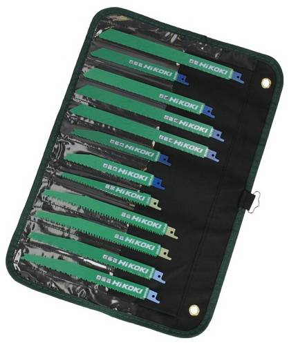 HiKOKI 752049 Säbelsägeblatt Set Rolltasche 12-tlg. 1 Set