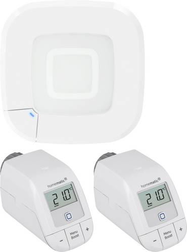 Homematic IP Starterkit Heizen, Access Point, Funk-Heizkörperthermostat HmIP-HAP2+HmIP-eTRV-B 2 - 2