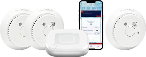 Homematic IP Starterkit Rauchwarnmelder für 3 Räume HmIP-SK27+HmIP-SWSD-2