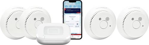 Homematic IP Starterkit Rauchwarnmelder für 4 Räume HmIP-SK27+HmIP-SWSD-2
