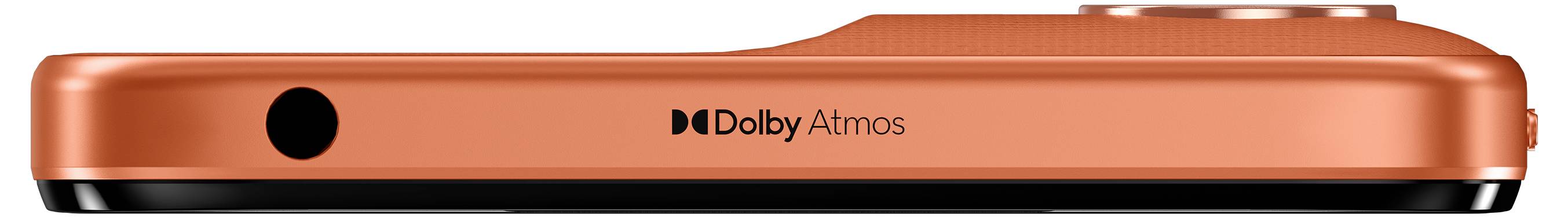 Eine Nahaufnahme eines orangefarbenen Geräts mit der Markenbezeichnung 