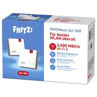 AVM WiFi 6 Multiroom Kit FRITZ!Mesh Set 1600 2-pack 20003112 AVM WiFi 6 Multiroom Kit FRITZ!Mesh Set 1600 2-pack 20003112