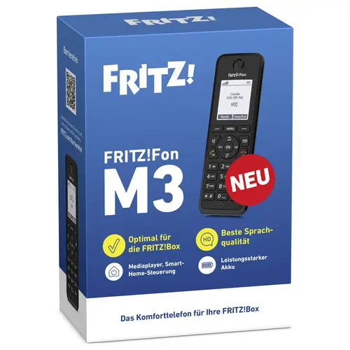 AVM FRITZ!Fon M3 DECT-Mobilteil Schwarz AVM FRITZ!Fon M3 DECT-Mobilteil Schwarz