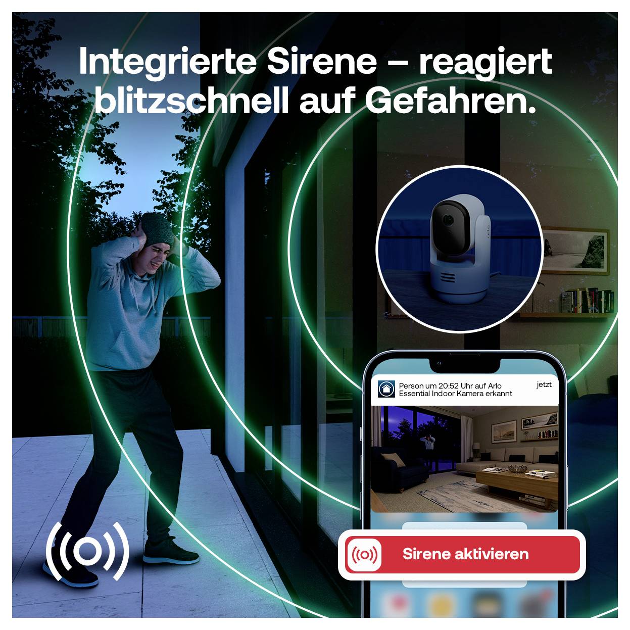 ARLO Essential 3 VMC3273-100EUS Kabelgebunden IP-Überwachungskamera