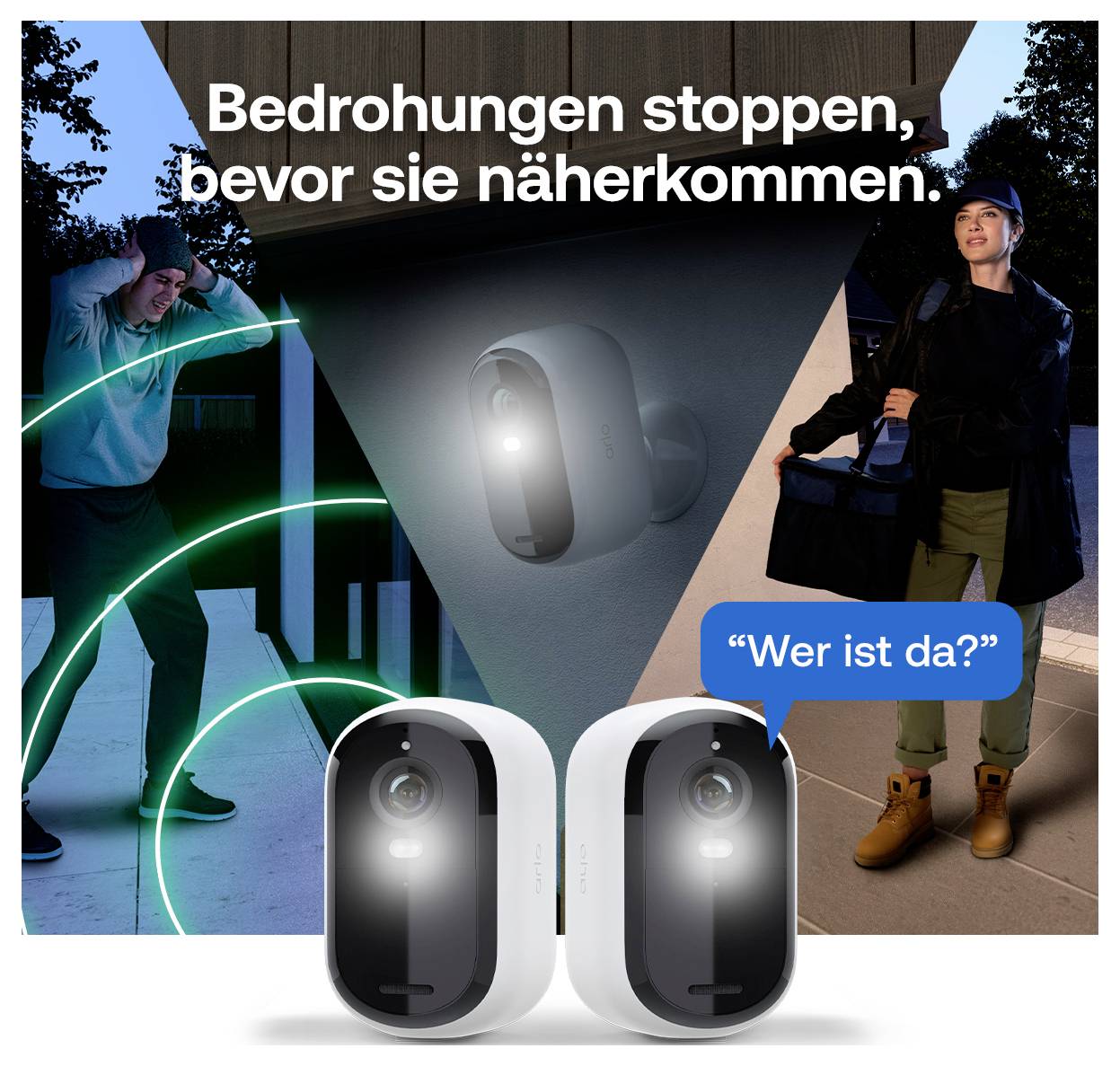 ARLO Essential 3 VMC3380-100EUS WLAN, Kabelgebunden, Kabellos IP-Überwachungskamera