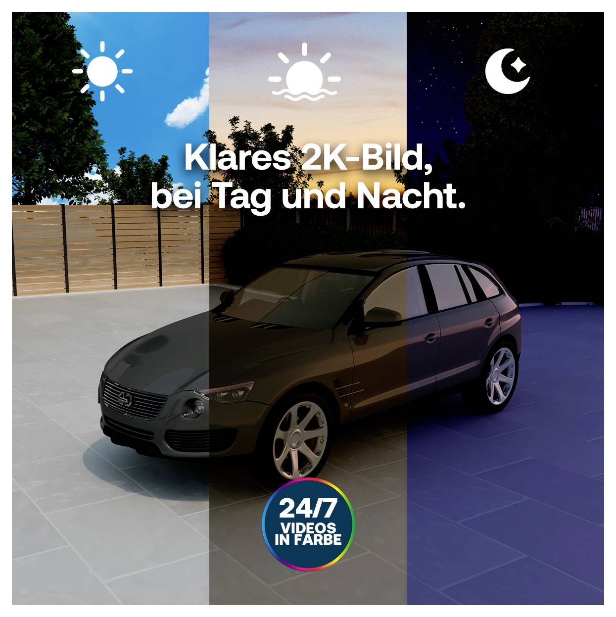 ARLO Essential 3 VMK3380-100EUS WLAN, Kabelgebunden, Kabellos IP-Überwachungskamera