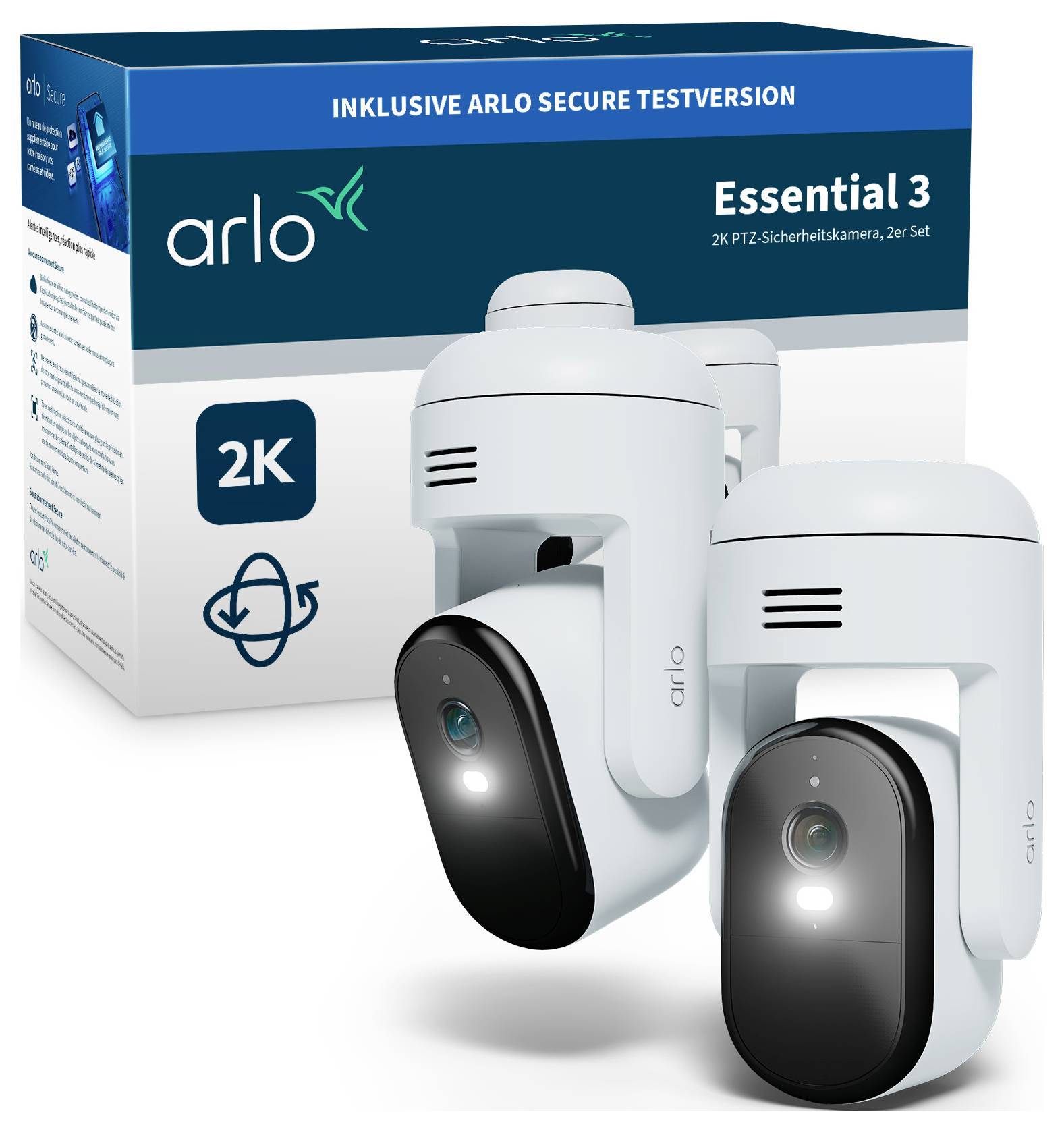 ARLO Essential 3 VMC3283-100PES Kabelgebunden, WLAN IP-Überwachungskamera