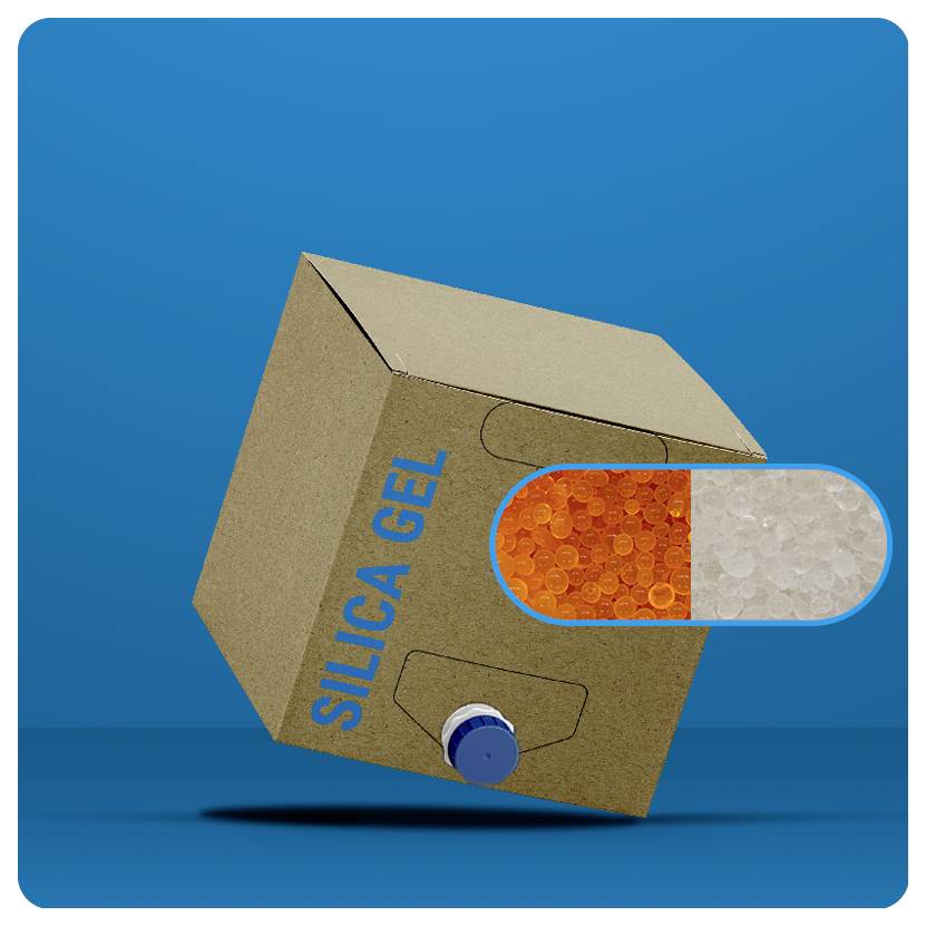 GIEBEL Desiccants Silicagel Trockenperlen Orange, Farblos