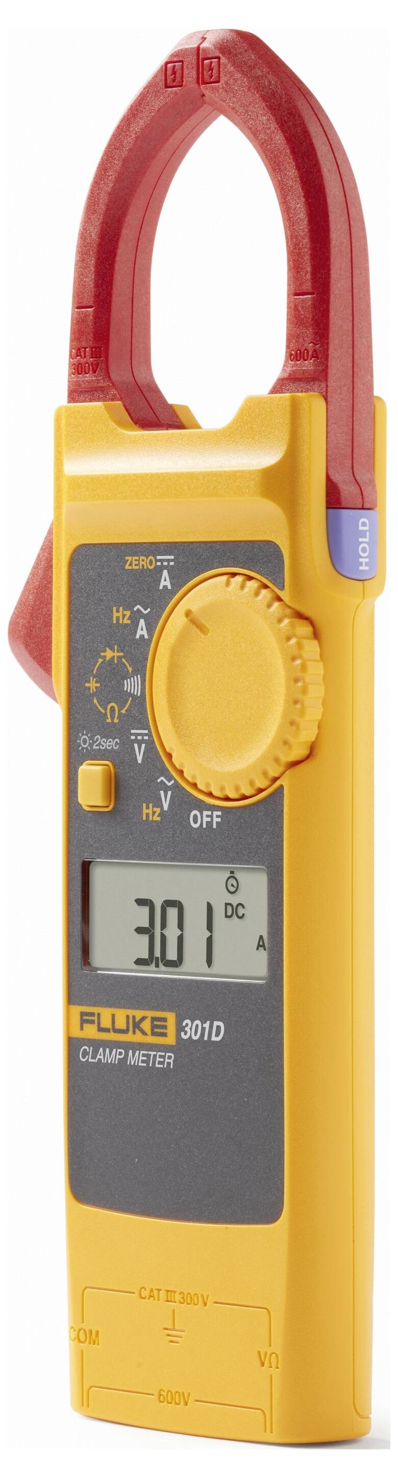 Fluke FLUKE-301D/EUR Stromzange digital CAT III 300V Anzeige (Counts): 6000