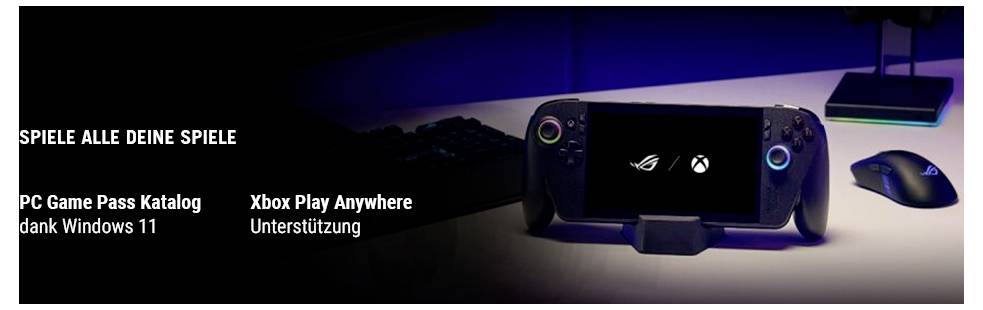 Asus ROG XBOX Ally X Ryzen Z2 Extreme 24 Handheld 1TB Schwarz