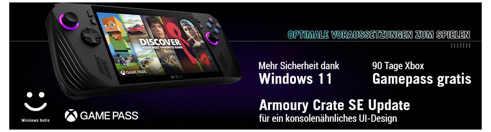 Asus ROG Ally X Ryzen Z1 Extreme 24GB Handheld 1TB Schwarz