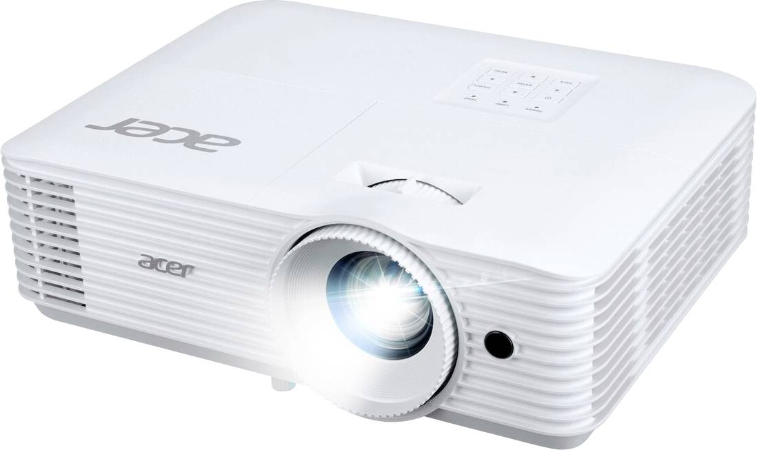 Acer Beamer P1258i DLP 4800 lm Überkopf Deckenmontage möglich, automatische Trapezkorrektur, Integrierter Lautsprecher, mit Fernbedienung