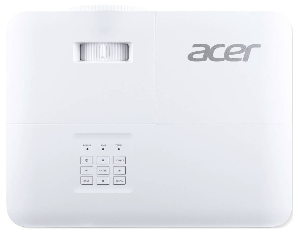 Acer Beamer P1258i DLP 4800 lm Überkopf Deckenmontage möglich, automatische Trapezkorrektur, Integrierter Lautsprecher, mit Fernbedienung