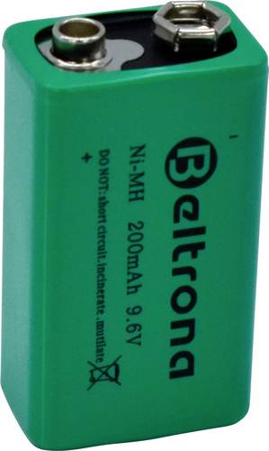 Beltrona BELNIMH9.6200 9 V Block-Akku NiMH 200 mAh 9 V 1 St.